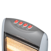 Eurom Safe-t-Shine compact 1200 Radiateur halogène 1200 watt 22x32x50cm gris SW486888