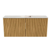 Mondiaz JOYA-DLUX 90cm toiletmeubel - kleur Oak - Wastafel FAYE positie Midden 1 kraangat kleur Frappe. SW1421904