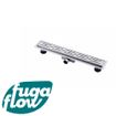 FugaFlow Anta caniveau de douche salle de bain - 80cm - complet - grille - flasque de sol - drain de douche - inox SW721301
