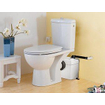 Sanibroyeur Sanipro Broyeur sanitaire pour WC, lavabo, lave mains, bidet et douche, transport en haut 5m ou 100m horizontales Blanc 0620093