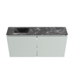MONDIAZ TURE-DLUX meuble de WC 100 cm Greey. Lavabo EDEN Lava position gauche. Avec 1 trou de robinet. SW1103815
