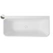 Xenz guido baignoire en solid surface 160x71x62 bicolore blanc gris SW647866