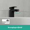 Hansgrohe Vernis bidetkraan met waste mat zwart SW651660