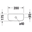 Duravit D Code Réservoir pour WC à poser avec connexion dessous Blanc 0315247