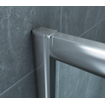 Xellanz Eco hoekinstap cabine met 2 schuifdeuren 1000 x 1000 x 1900 x 5 mm nano helder glas/chroom SW536668