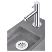 Differnz ravo ensemble lave-mains béton gris foncé robinet droit chro avec 38.5x18.5x9cm SW705458