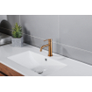 Fortifura Calvi Slim Robinet de lavabo - 17,4cm - montage apparente - cuivre brossé PVD (Cuivre) SW970029