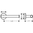 Hansgrohe Logis Universal closetrolhouder chroom SW241770