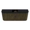 Mondiaz JOYA 103.2cm toiletmeubel - ronding links en rechts kleur Shadow - Wastafel FAYE positie Midden Zonder kraangat kleur Urban. SW1421539