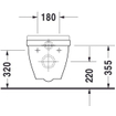 Duravit Starck 3 WC suspendu 54cm à fond creux Blanc 0314714