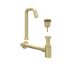 IVY Pact Fonteinset - Contour - opbouw - verhoogd - always open plug - Geborsteld mat goud PVD SW1031707