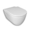 Royal Plaza Primo WC suspendu - 35x54cm - sans bride - avec abattant softclose - déclipsable - blanc SW1122519