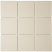The Mosaic Factory London carreau mosaïque - 30x30cm - carreau mural et de sol - carré - full body - Porcelaine - mat white (blanc) SW1235307