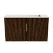 Mondiaz JOYA-DLUX 70cm meuble de salle de bains - couleur Walnut - Vasque FAYE position Droite 1 trou de robinet couleur Meli. SW1424404