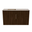 Mondiaz JOYA-DLUX Meuble de toilette 70cm - couleur Walnut - Vasque FAYE position Gauche 1 trou de robinet couleur Arena SW1424312