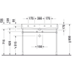 Duravit Vero air opzet wastafel met 2 kraangaten 100 x 47 cm. wit SW156932