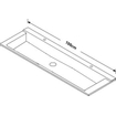 BRAUER Lava wastafel 100 met 1 spoelbak en 1 kraangat natuursteen basalt antraciet SW205942