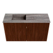 Mondiaz JOYA-DLUX 70cm toiletmeubel - kleur Ruby - Wastafel FAYE positie Links 1 kraangat kleur Oza. SW1425503