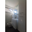 Saniclass Double Face Armoire toilette 60x70x15cm avec 1 porte droite et éclairage LED Blanc brillant SW2209