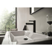 Hansgrohe Finoris Mitigeur lavabo - 11cm - monocommande - CoolStart - bonde de vidage - chrome noir brossé SW1388362