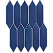 La Mosaic Factory Paris carreau mosaïque - 25,5x31,5cm - carrelage mural - Hexagone - Porcelaine Bleu Brillant SW471150