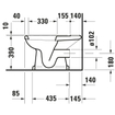 Duravit Serie 1930 staand toilet 38x39x65cm duoblok zonder reservoir diepspoel PK wit TWEEDEKANS OUT14619