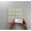SAMPLE Terravito Galeno carreau mural - 7.5x15cm - 8.5mm - Rectangle - Ivoire brillant SW736215