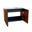 Mondiaz JOYA-DLUX 60cm meuble de toilette - couleur Ruby - Vasque FAYE position Milieu Sans trou de robinet couleur Frappe. SW1423462