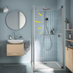 Grohe Vitalio Comfort 250 douchesysteem thermostatisch hoofddouche 1 straalsoort en handd. 2 straalsoorten chroom SW1028082