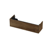 INK Wastafelonderkast - 140x45x37.6cm - 1 lade - push to open - met rechte opdekfronten - MDF - Chocolate SW639907