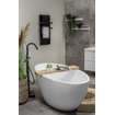 Eurom Sani 600 Comfort Panneau Infrarouge salle de bain 115x46.5cm Wifi 600watt Verre Noir SW656482