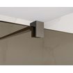 Fortifura Galeria Douche à l'italienne - 40x200cm - verre fumé - Gunmetal brossé SW876921