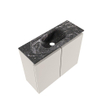 MONDIAZ TURE-DLUX meuble WC 60 cm Linen. Lavabo EDEN Lava position milieu. Sans trou de robinet. SW1103852