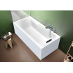 Riho Rethink Cubic baignoire semi-autoportante avec panneaux - 160x70cm - acrylique - back2wall - blanc brillant SW956472