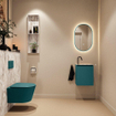 MONDIAZ TURE-DLUX Meuble toilette - 40cm - Smag - EDEN - vasque Glace - position droite - 1 trou de robinet SW1103515
