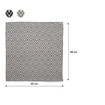Sealskin trellis tapis de bain 60x60 cm en coton gris SW699482
