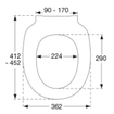 Pressalit Chilli wczitting - softclose & quickrelease - scharniermodel DL2 - wit SW643997