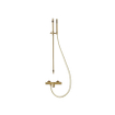 Fortifura Calvi Badkraan - met glijstangset - staafhanddouche - gladde doucheslang - geborsteld messing PVD (Goud) SW968347