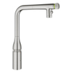 Grohe Essence SmartControl keukenmengkraan l-uitloop uittrekbare dualspray supersteel SW960326
