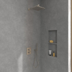 Villeroy & Boch Universal Showers hoofddouche - 25cm - vierkant - Matt Brushed Nickel (RVS) SW974358