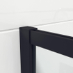 Saniclass Bellini Inloopdouche - 100x200cm - veiligheidsglas - mat glas - mat zwarte lijst rondom - anti kalk SW491668