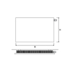 Vasco Niva NH2L2 radiateur design double 678x650mm 941 watt blanc structuré 7244489