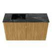 Mondiaz JOYA-DLUX 70cm meuble de toilette - couleur Oak - Vasque FAYE position Gauche Sans trou de robinet couleur Lava. SW1422072