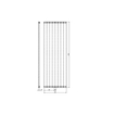 Plieger Perugia Radiateur design vertical 180.6x60.8cm 1070watt raccordement centre anthracite métallique 7252830