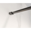 FortiFura Galeria barre de renfort rallongée 200cm pour douche à l'italienne - avec kit de fixation - Gunmetal SW927771