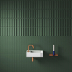 Clou Flush 3 fontein 36x18x9cm kraangat links Keramiek Wit SW9330