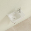 Villeroy & Boch O.novo lave-mains 36X25cm - 1 trou de robinet à droite avec trop-plein ceramic+ blanc SW448504