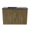 Mondiaz JOYA-DLUX 60cm toiletmeubel - kleur Dusk - Wastafel FAYE positie Links 1 kraangat kleur Lava. SW1423227