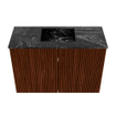 Mondiaz JOYA-DLUX 60cm toiletmeubel - kleur Ruby - Wastafel FAYE positie Midden 1 kraangat kleur Lava. SW1423620