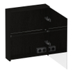 BRAUER Impress armoire de toilette avec miroir - 60x70x15cm - sans éclairage - avec 1 porte miroir double face à ouverture à droite - Timber Black SW1199051